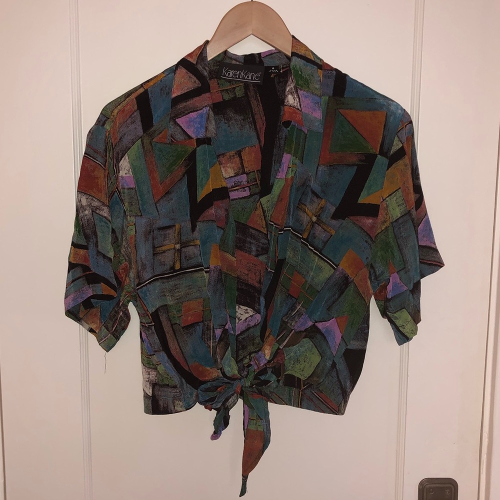 Vintage Geometric Karen Kane Shirt